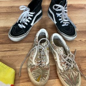 Vans Original high tops, Vans shoes both pairs!